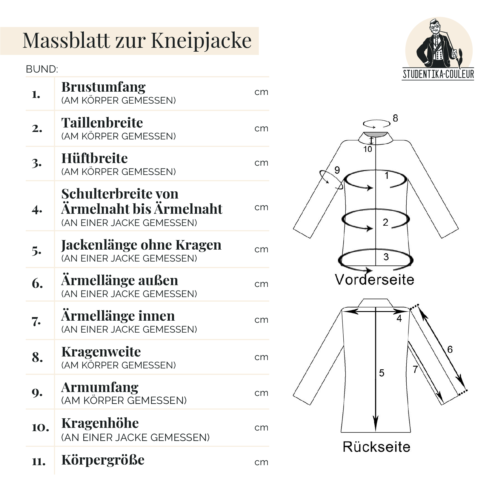 studentika-couleur massblatt